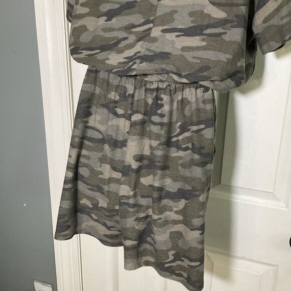 camo camouflage Romper Green Pockets Lightweight Loungewear Size 3XL Pockets - Picture 6 of 13